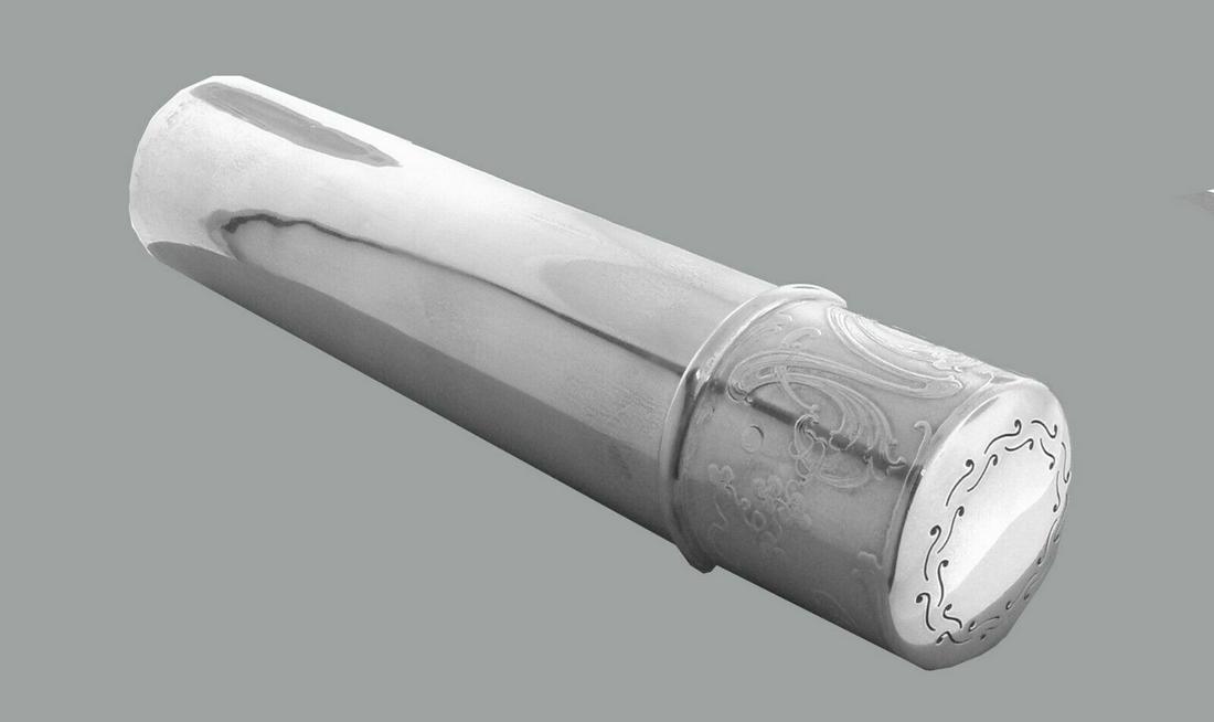 VINTAGE TIFFANY & CO. STERLING SILVER LARGE CIGAR TUBE (1 of 2)