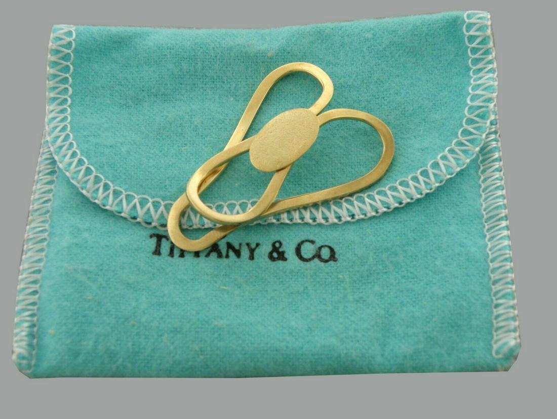 VINTAGE TIFFANY & CO. 14K YELLOW GOLD MONEY CLIP POUCH (1 of 2)