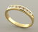 14K YELLOW GOLD LADIES DIAMOND RING WEDDING BAND 0.24ct - 2
