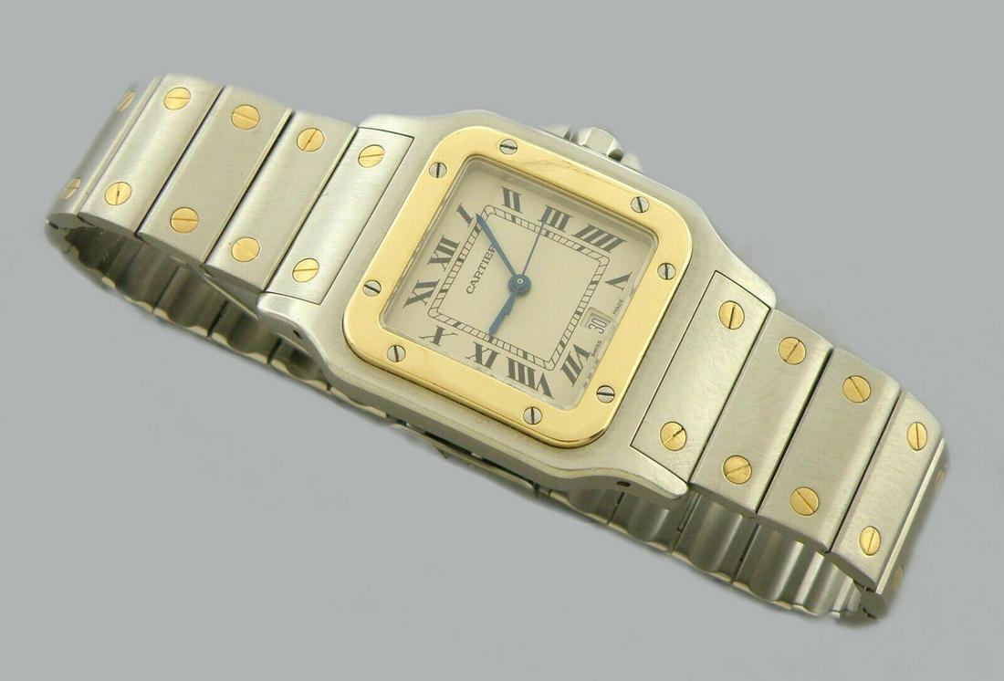 CARTIER SANTOS GALBEE 18K GOLD STAINLESS MEN'S WATCH (1 of 2)