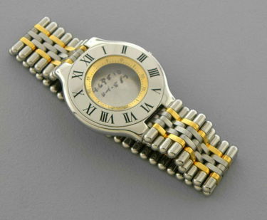 For Auction Must De Cartier 21 Men S Watch Band Case 17mm 1154 On Jul 05 2020 Modern Jewelry In Ca