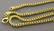 GOLD PLATED STERLING SILVER FRANCO CHAIN NECKLACE 30" - 2