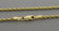 14K YELLOW GOLD ROPE CHAIN NECKLACE 3mm - 18"