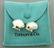 TIFFANY & Co. 14K STERLING SILVER RUBY SHELL EARRINGS