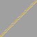 NEW 14K YELLOW GOLD FIGARO CHAIN NECKLACE -4.5MM - 20"