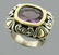 JOHN HARDY 18K GOLD STERLING SILVER AMETHYST RING - 2