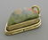 VINTAGE STERLING SILVER GREEN RED JASPER PENDANT