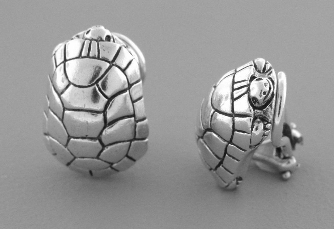 KIESELSTEIN CORD LADIES TURTLE CLIP ON EARRINGS (1 of 2)