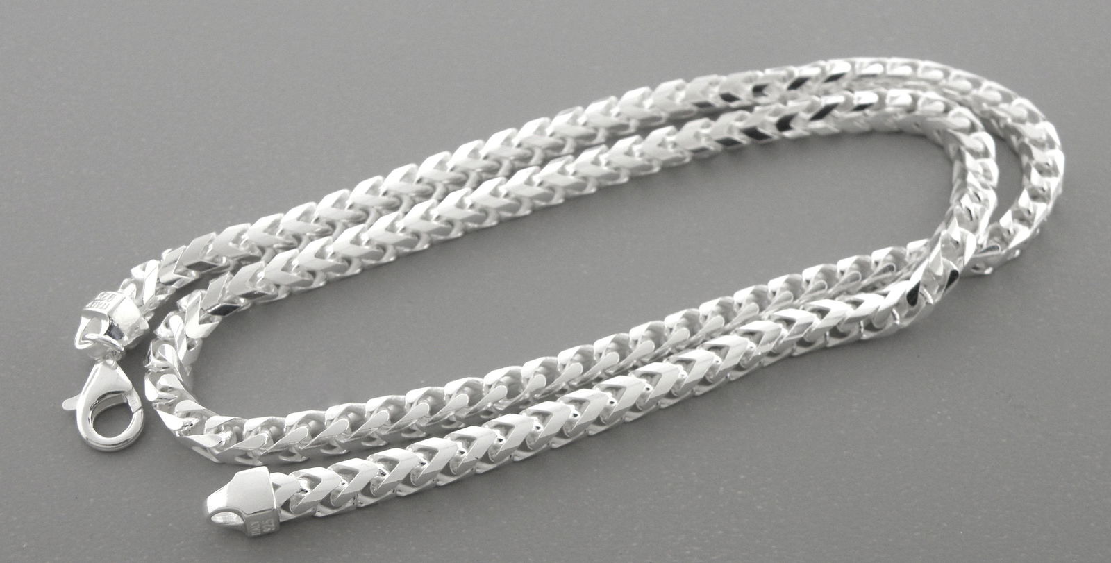 FRANCO CHAIN STERLING SILVER ITALY NECKLACE HEAVY MEN (1 of 2)