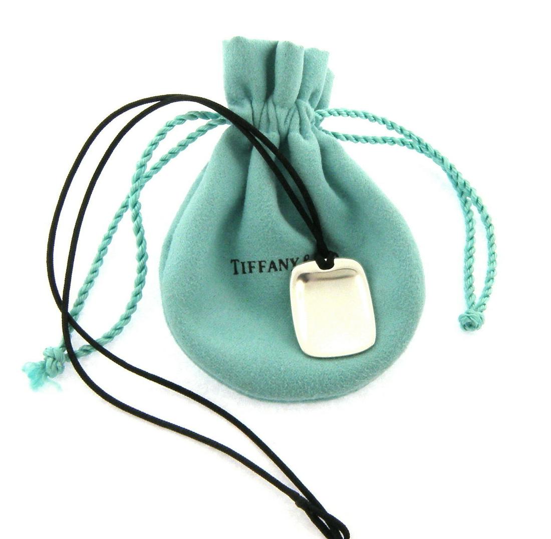 TIFFANY & Co. STERLING SILVER SQUARE CORD NECKLACE (1 of 2)