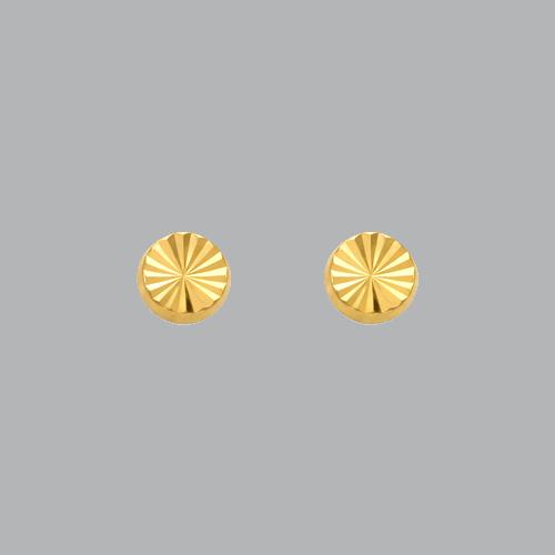 14K YELLOW GOLD LADIES GIRLS STUD EARRINGS SCREW BACK (1 of 2)