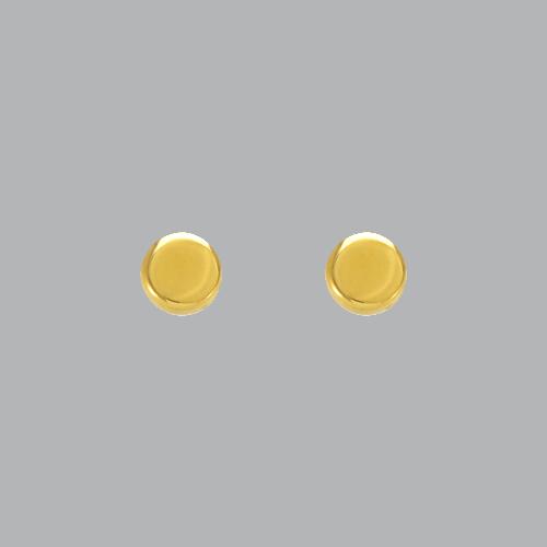 14K YELLOW GOLD LADIES GIRLS STUD EARRINGS SCREW BACK (1 of 2)