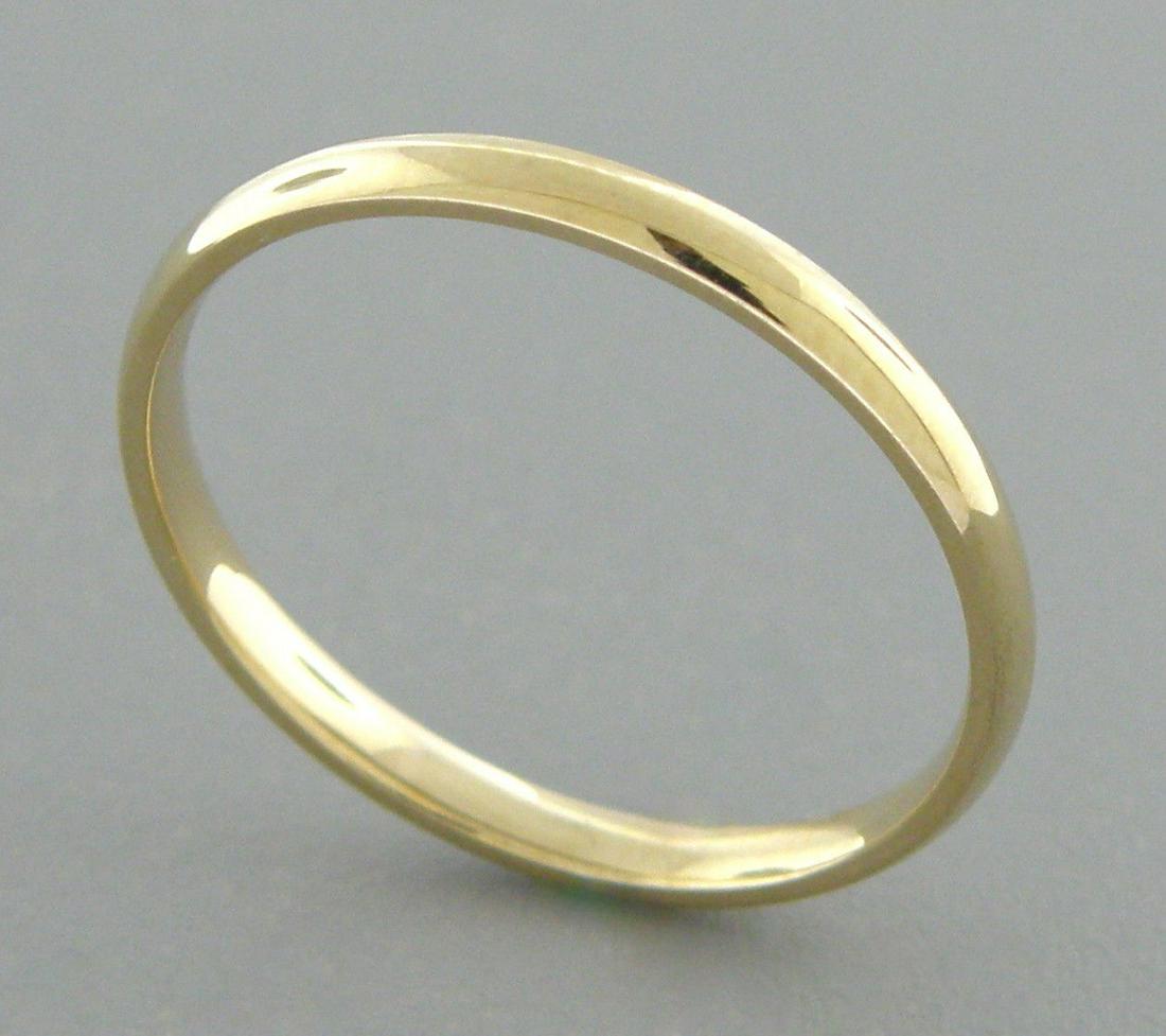 14K YELLOW SOLID GOLD 2MM COMFORT BAND WEDDING RING 13 (1 of 2)
