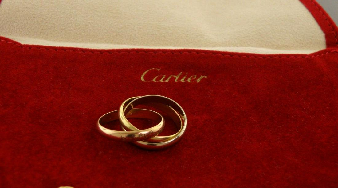 CARTIER LE MUST DE 18K TRI-COLOR YELLOW WHITE ROSE GOLD (1 of 2)