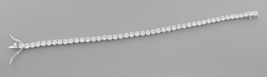 NEW STERLING SILVER CZ LADIES TENNIS BRACELET 11ct SIZE (1 of 2)
