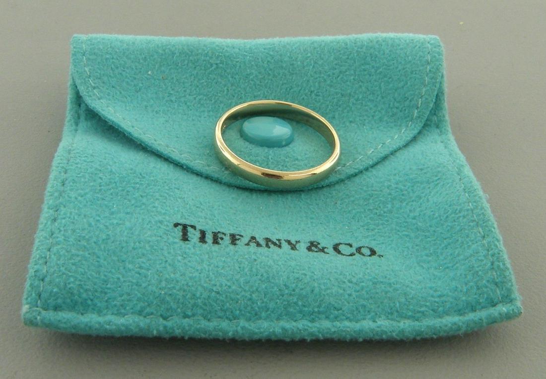 TIFFANY & CO. 18K ROSE GOLD 3mm WEDDING BAND RING (1 of 2)