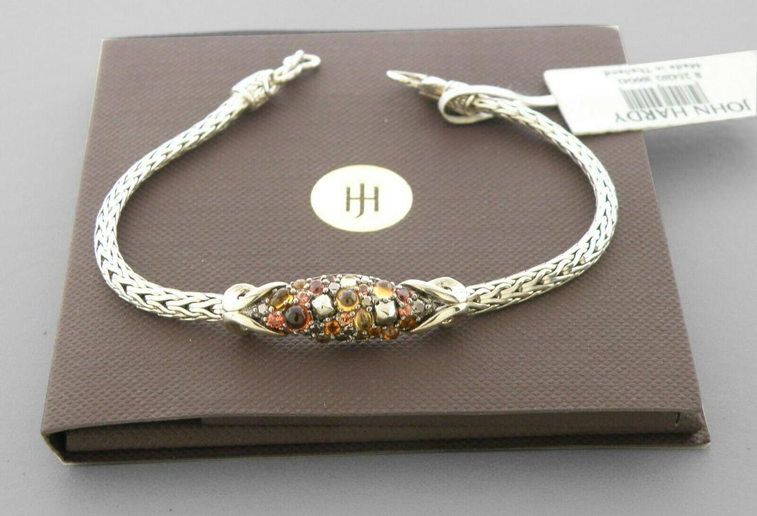 NEW JOHN HARDY STERLING SILVER LAVA CITRINE BRACELET (1 of 2)