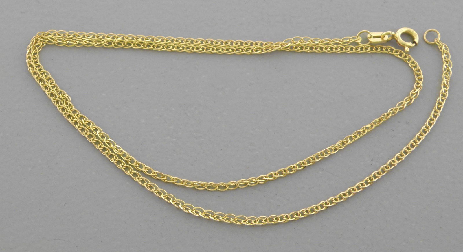 NEW 14K YELLOW GOLD OPEN WHEAT CHAIN NECKLACE 1.8mm-22" (1 of 2)