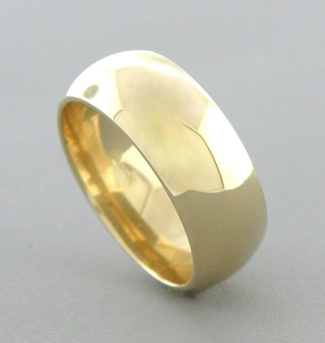 14K YELLOW SOLID GOLD 7MM COMFORT BAND WEDDING RING 11 (1 of 2)