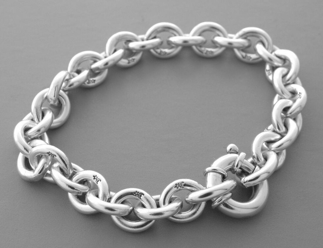 KIESELSTEIN CORD STERLING SILVER CHARM LINK BRACELET (1 of 2)