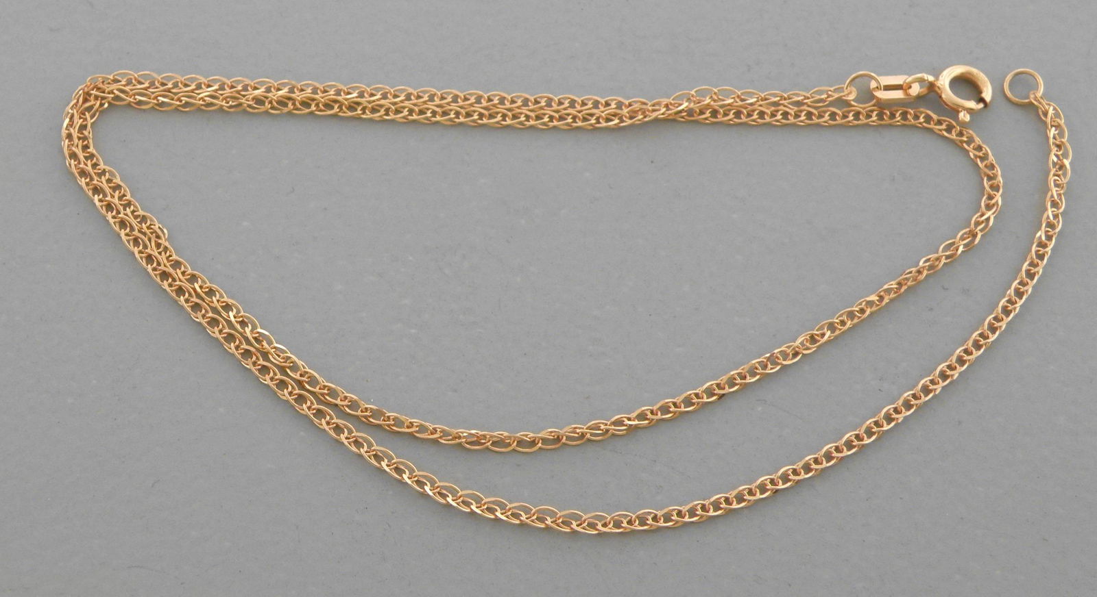 NEW 14K ROSE GOLD OPEN WHEAT CHAIN NECKLACE 1.8mm - 20" (1 of 2)