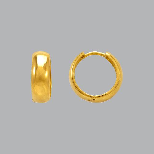 14K YELLOW GOLD LADIES GIRLS HUGGIE HOOP EARRINGS 15mm: NEW 14K YELLOW GOLD HUGGIE EARRINGS New 14K Yellow Gold Hoop Earrings Measures: 4mm Wide x 15mm in Diameter Earrings have a polished finish Snap closure Stamp: 14k Avg Weight: 2g