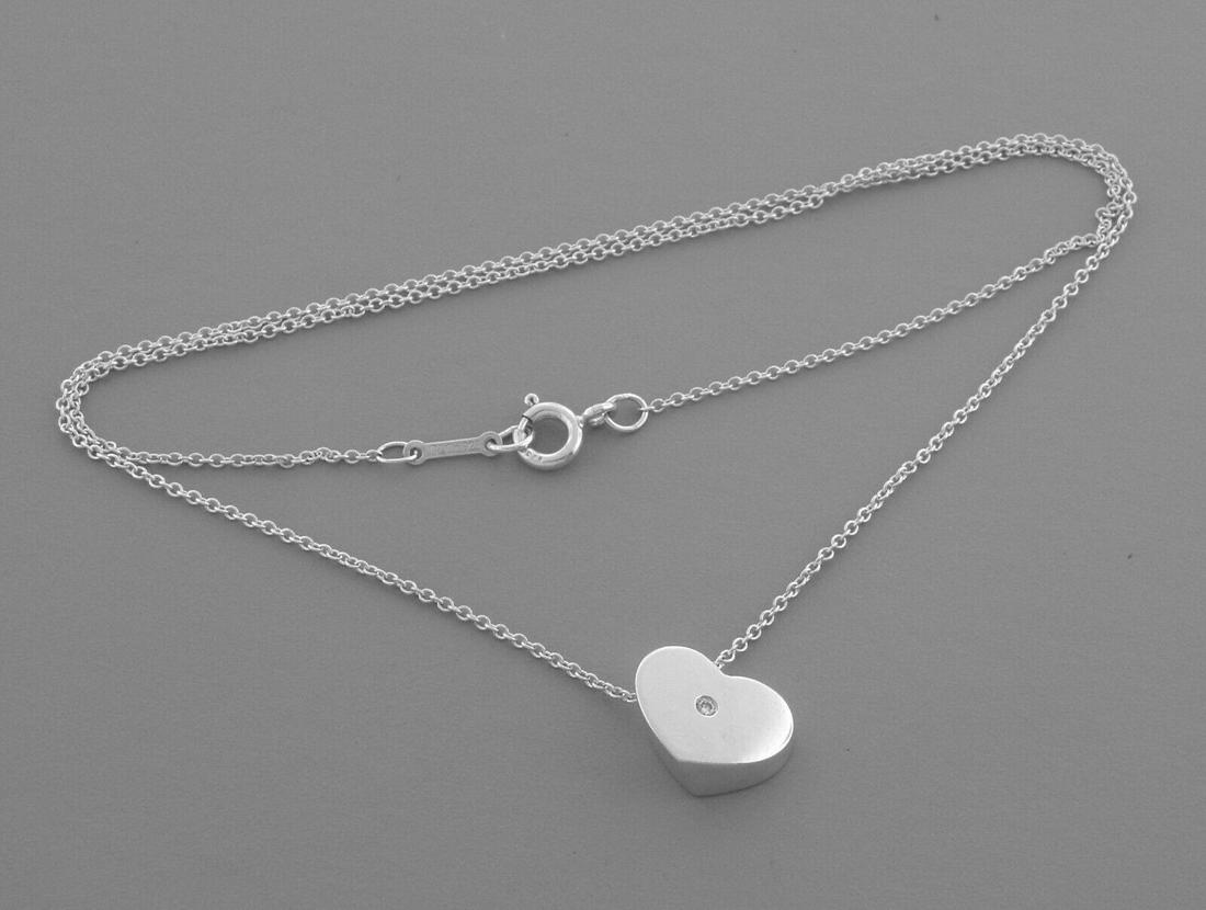 TIFFANY & CO. STERLING SILVER PICASSO DIAMOND NECKLACE (1 of 2)