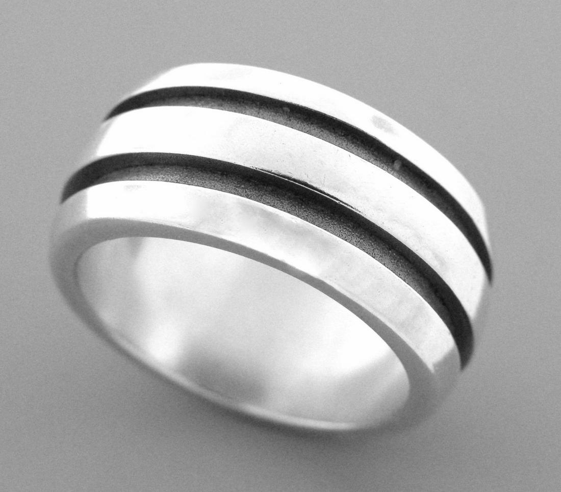 TIFFANY & Co. STERLING SILVER ATLAS GROOVED RING 5.5 (1 of 2)