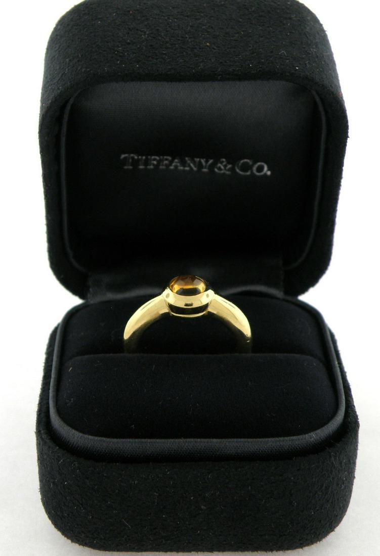 TIFFANY & Co. 18K YELLOW GOLD CITRINE ENGAGEMENT RING (1 of 2)