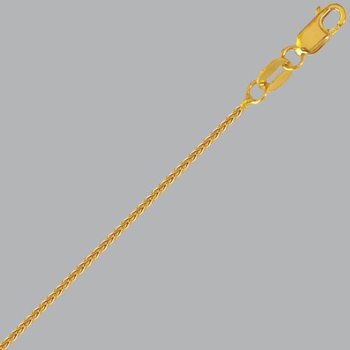 14K YELLOW GOLD WHEAT CHAIN NECKLACE (1 of 2)