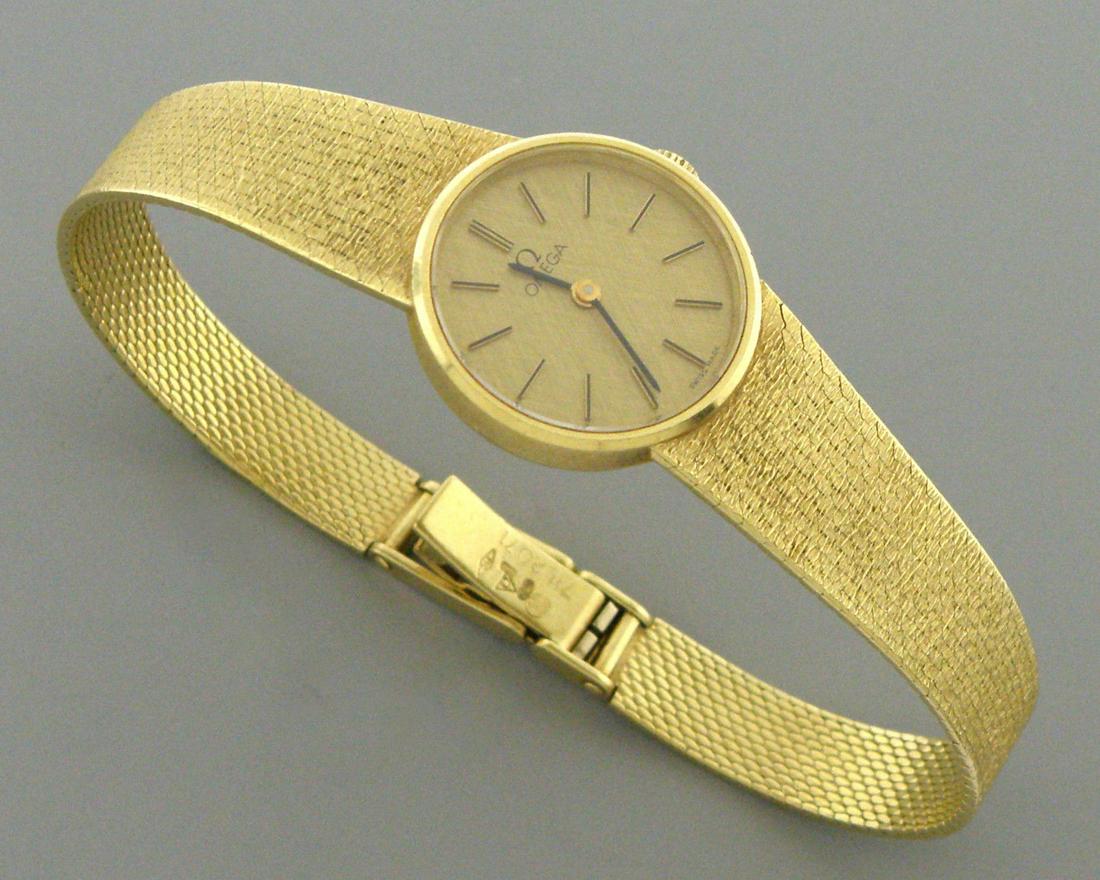 omega 18 karat gold watch