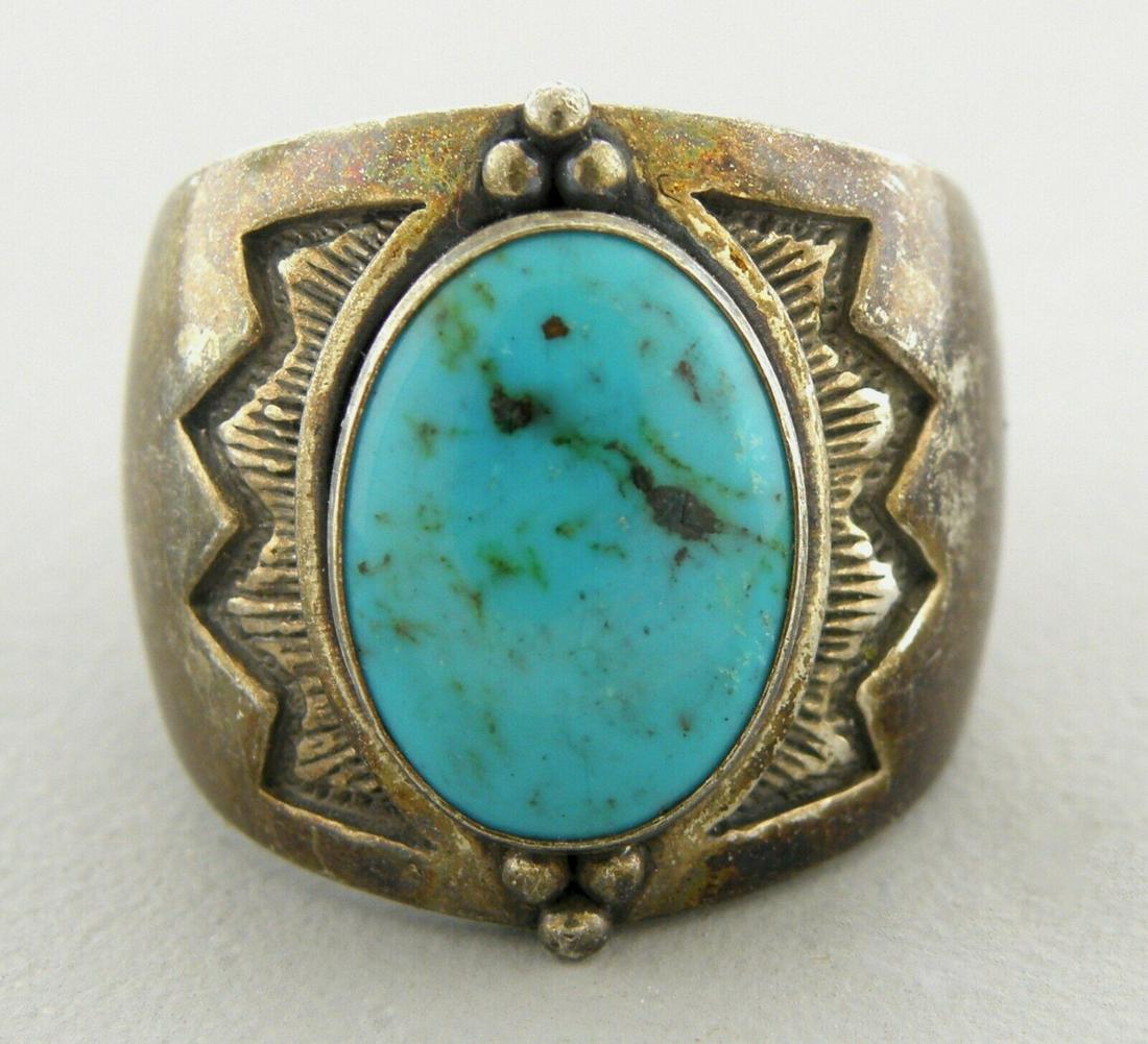 CAROLYN POLLACK RELIOS STERLING SILVER TURQUOISE RING (1 of 2)