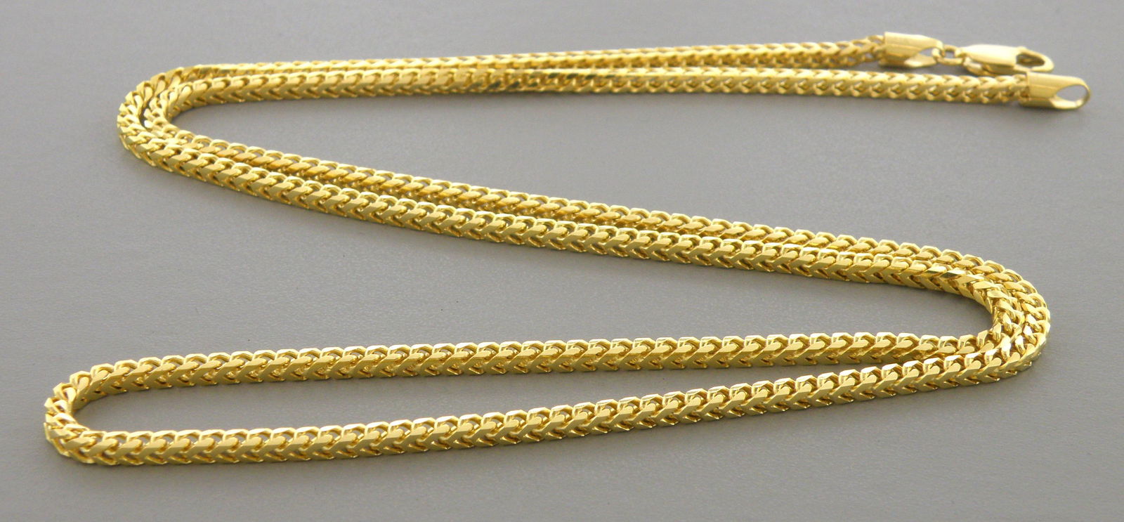 14K YELLOW GOLD SOLID FRANCO CHAIN NECKLACE HEAVY (1 of 2)