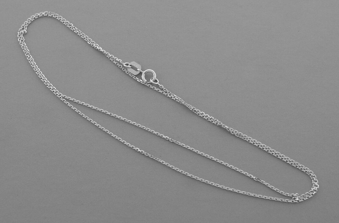 NEW 14K WHITE GOLD CABLE CHAIN NECKLACE (1 of 2)