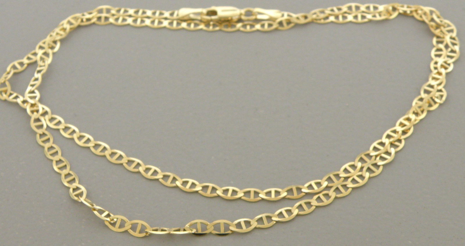 14K YELLOW GOLD MARINER LINK NECKLACE - 4mm - 22" (1 of 2)