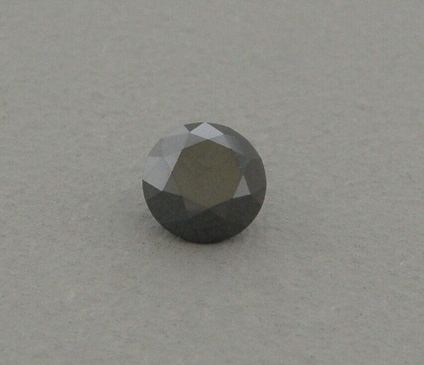 ROUND CUT LOOSE NATURAL BLACK DIAMOND  3mm (1 of 2)
