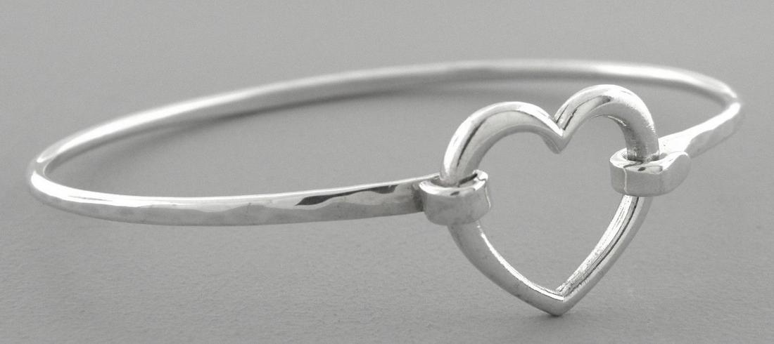 Retired James Avery Open Heart Link Bracelet Sterling Silver Large Hearts  Love | eBay