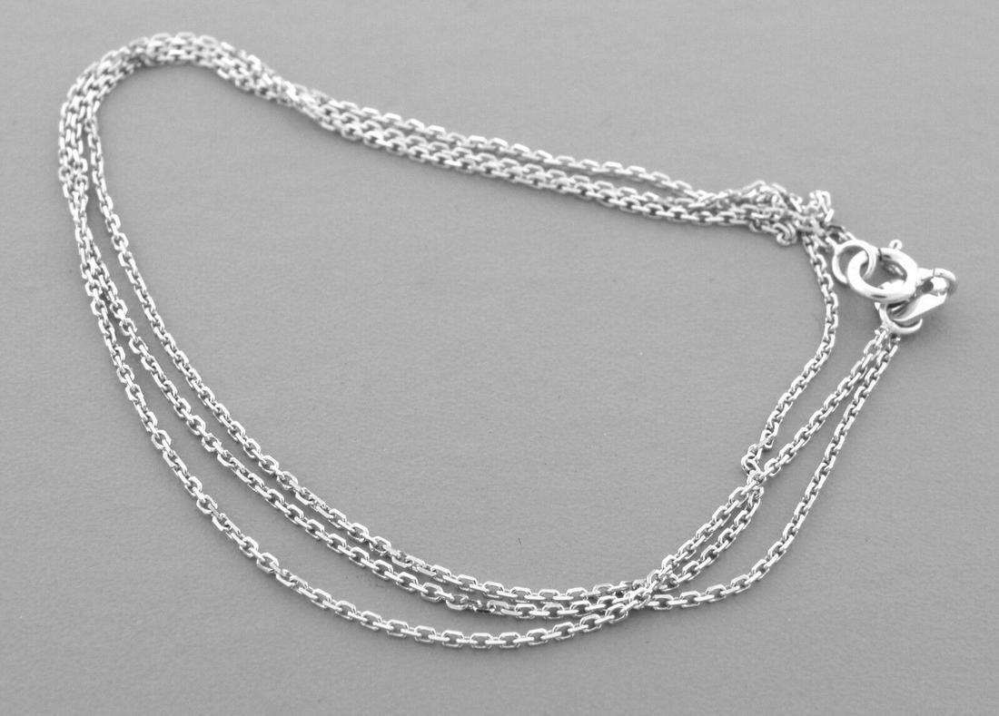 14k White Gold Cable Chain Necklace