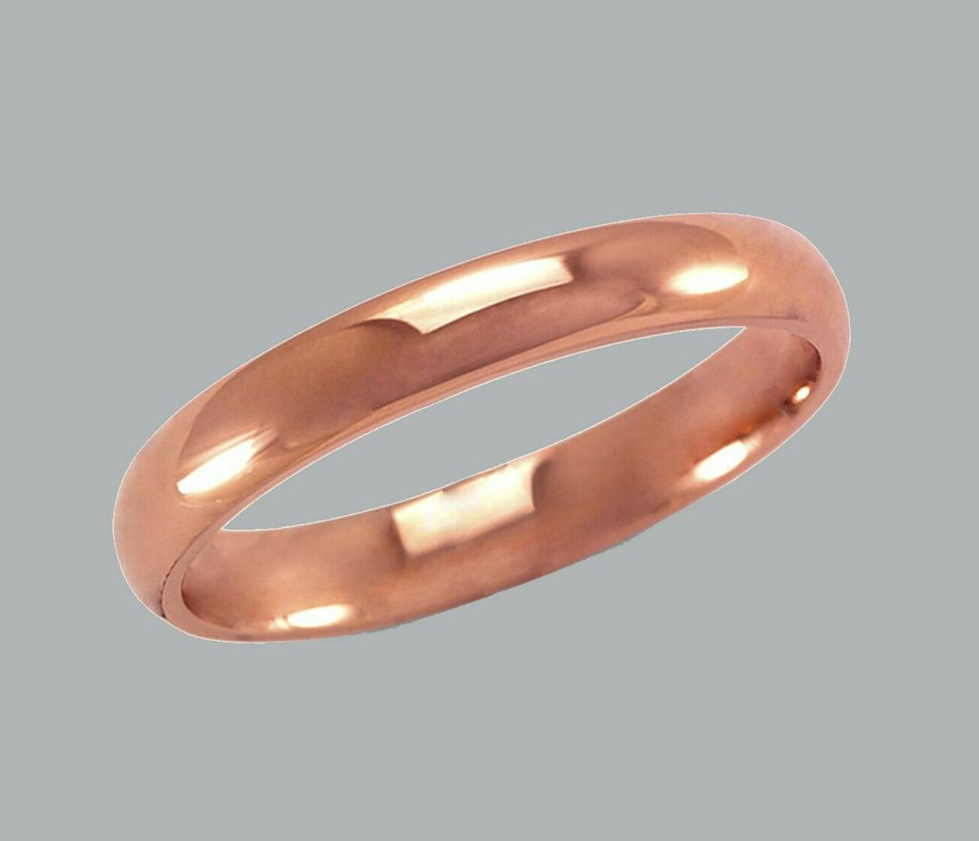 14K ROSE GOLD WEDDING BAND RING COMFORT FIT 2mm SIZE 7 (1 of 1)