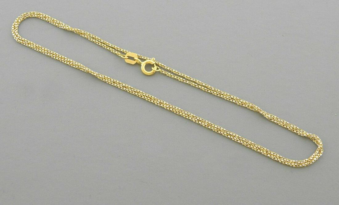 14K YELLOW GOLD WHITE PAVE TWISTED BOX 