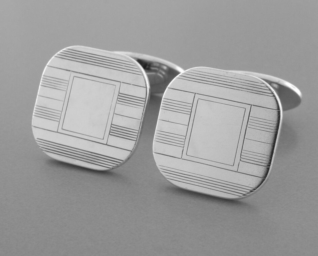 VINTAGE TIFFANY & Co. STERLING SILVER CUFFLINKS (1 of 2)