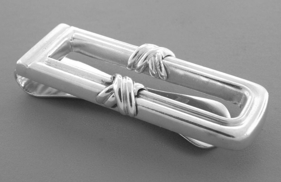 TIFFANY & CO. STERLING SILVER SIGNATURE X MONEY CLIP (1 of 2)