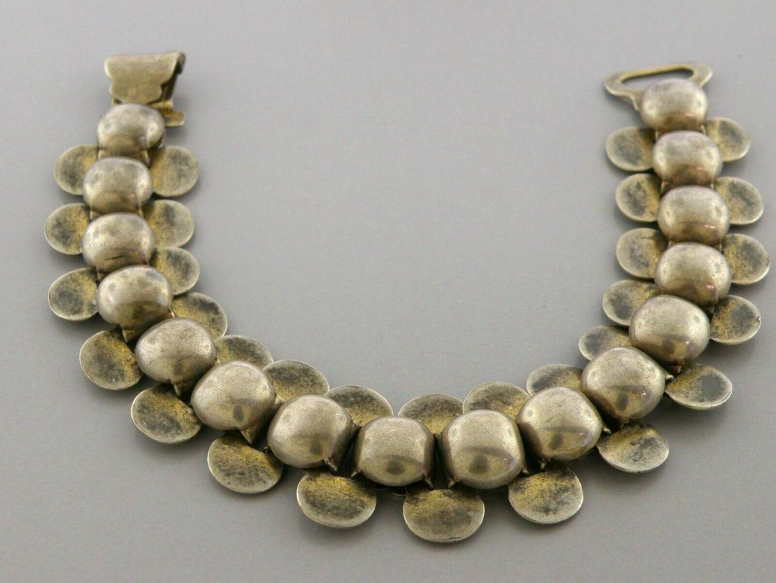 VINTAGE STERLING SILVER HAND MADE LINK BRACELET (1 of 2)
