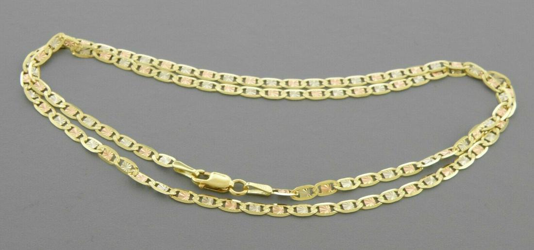 Tri color 2024 valentino chain