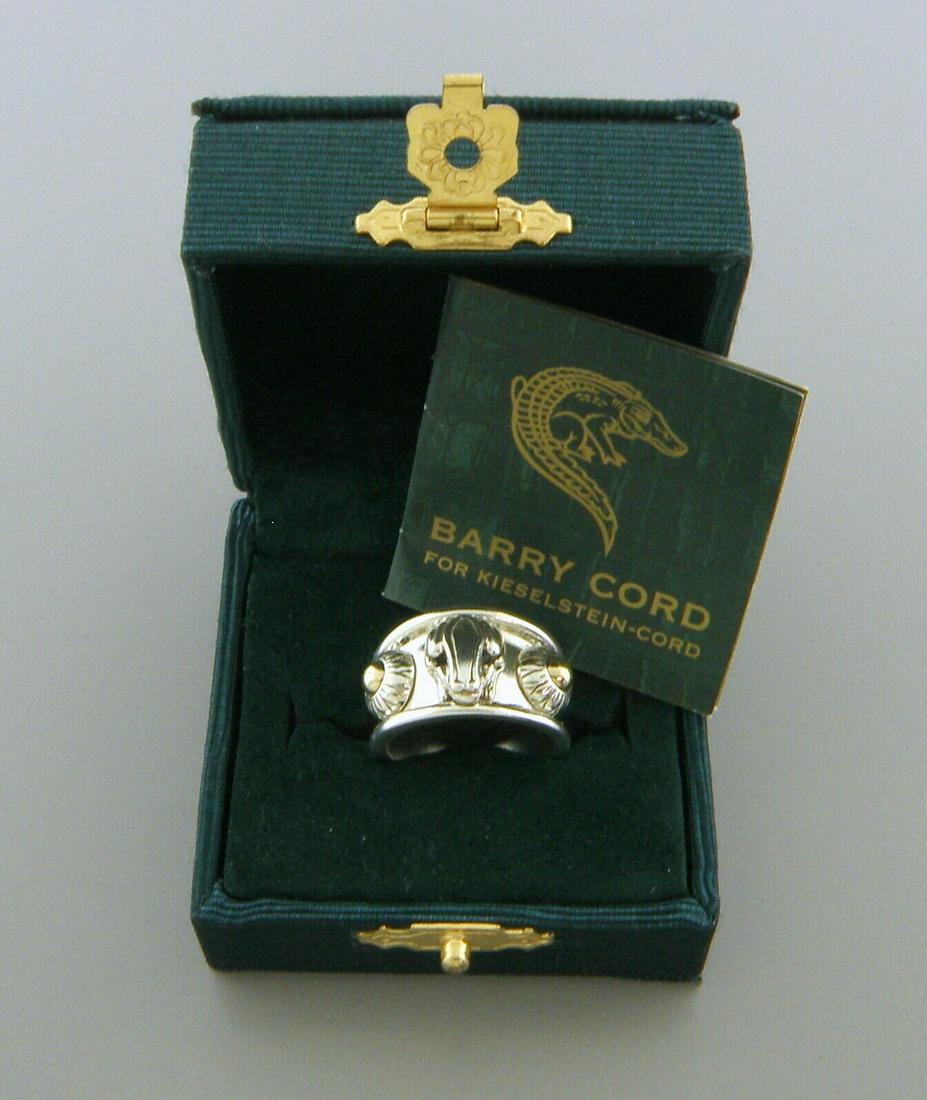 KIESELSTEIN CORD 14K GOLD STERLING SILVER FROG LILYPAD LADIES RING (1 of 2)