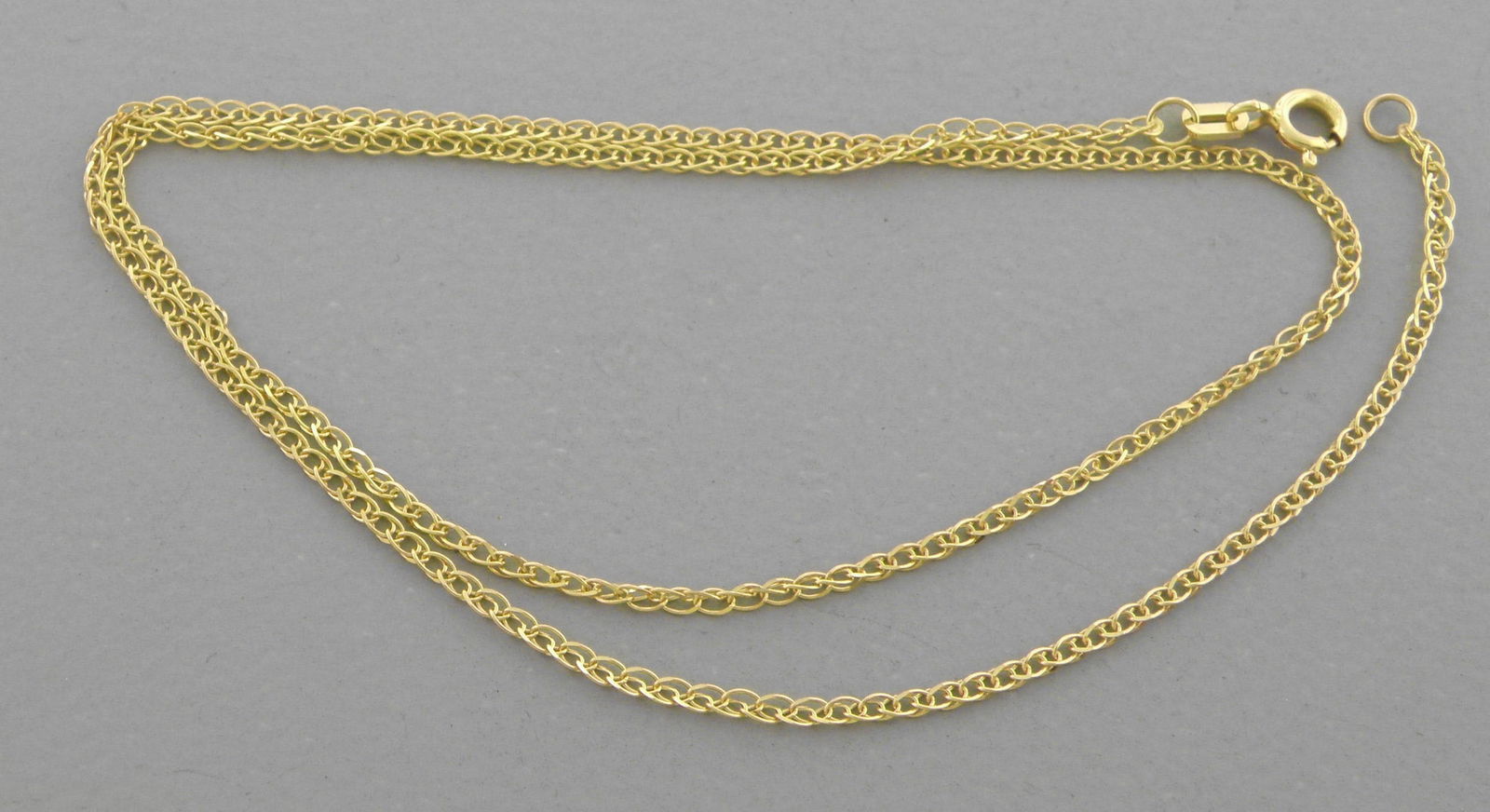 NEW 14K YELLOW GOLD OPEN WHEAT CHAIN NECKLACE 1.8mm-22" (1 of 2)