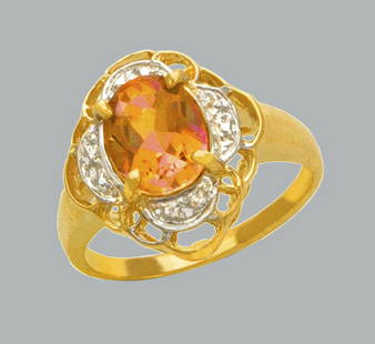 NEW 14K TWO TONE GOLD LADIES CZ COCKTAIL RING: NEW 14K TWO TONE GOLD CZ RING New 14K Two tone solid gold ring Ring size 7 Measures 16mm wide on top Cubic Zirconia Polished Finish Apx Weight: 3.6g