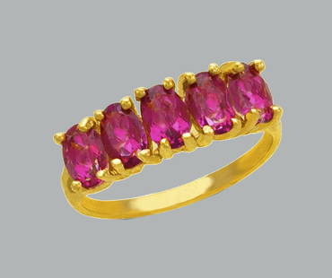 NEW 14K YELLOW GOLD LADIES CZ COCKTAIL RING 5 STONE: NEW 14K YELLOW GOLD CZ RING New 14K Yellow solid gold ring Ring size 7 Measures 7mm wide on top Cubic Zirconia Polished Finish Apx Weight: 3.2g