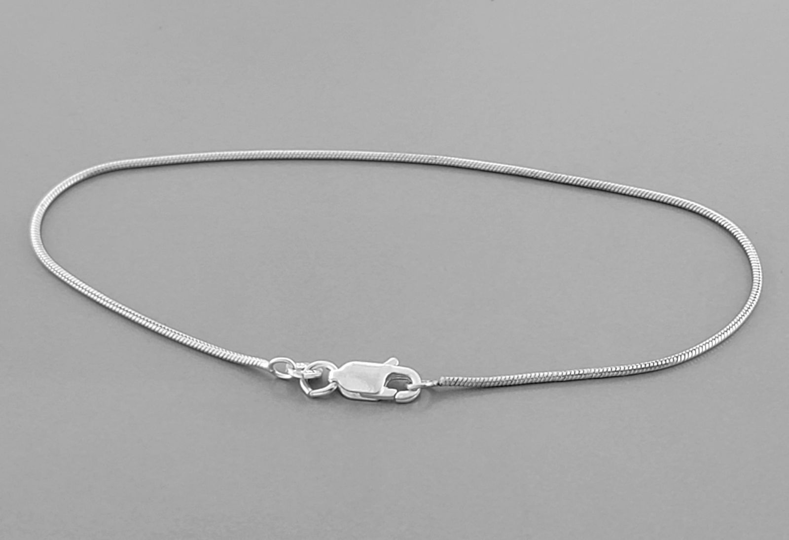 STERLING SILVER SNAKE BRACELET 8" (1 of 2)