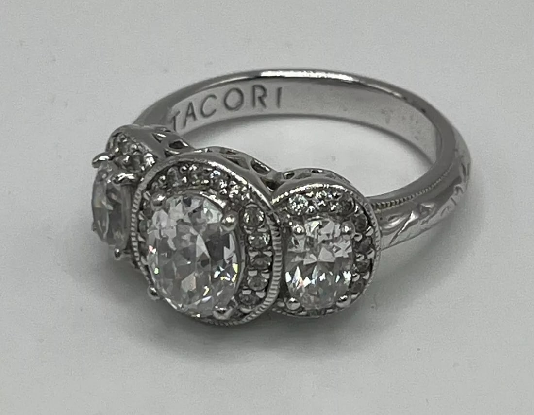 STERLING SILVER TACORI RING SIZE 7 (1 of 2)